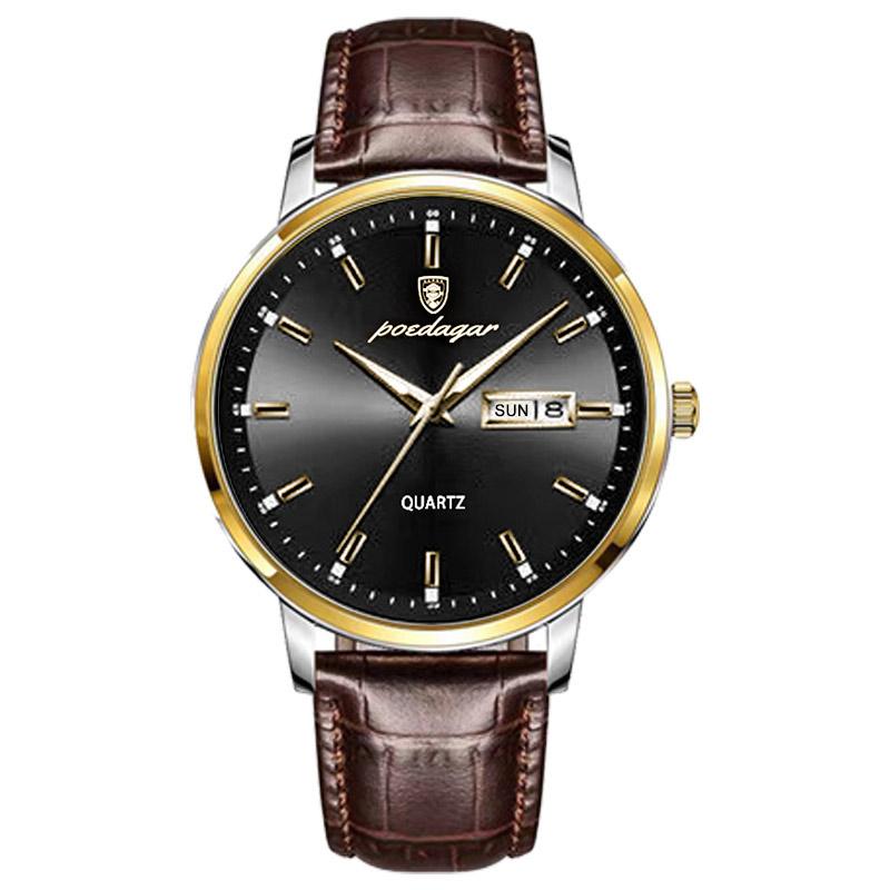 Neu Business Quarz Uhren für Männer Lederband Woche Datum Herren Uhren Top Brand Luxus Uhr Männlichen