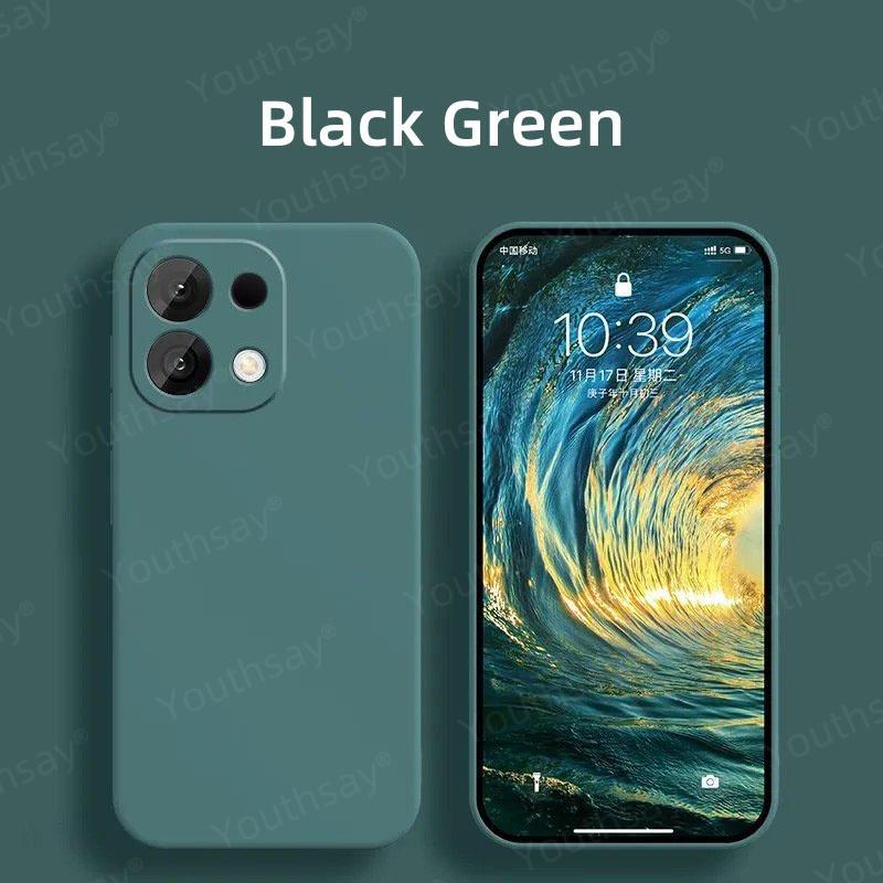Für OPPO Reno 16 Pro Hülle OPPO Reno 16 Pro Cover Fundas Coque Weicher Flüssigsilikon Handy Bumper OPPO Reno 16 Pro For Reno 16 Pro 5G black