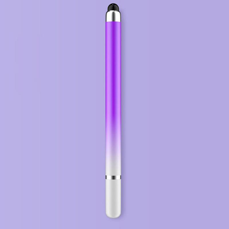 2 In 1 Stylus Stift Für Handy Tablet Kapazitiven Touch Bleistift Für Universal Android Telefon Zeichnung Bildschirm Bleistift violett
