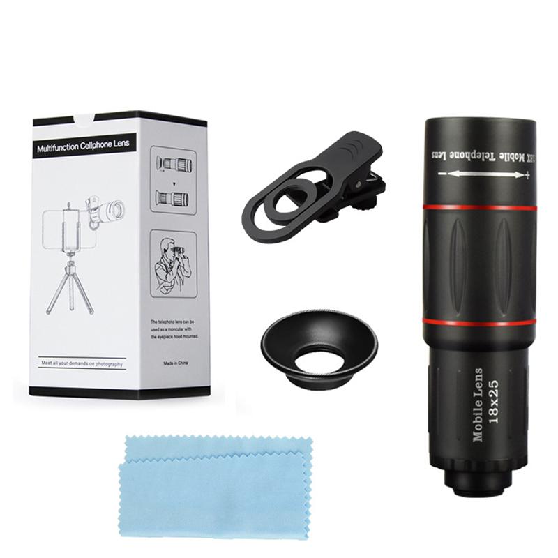 18X Teleskop Für Handy Zoom Objektiv Für Handy Kamera Protector iphone Handy Linsen Zubehör Teleobjektiv