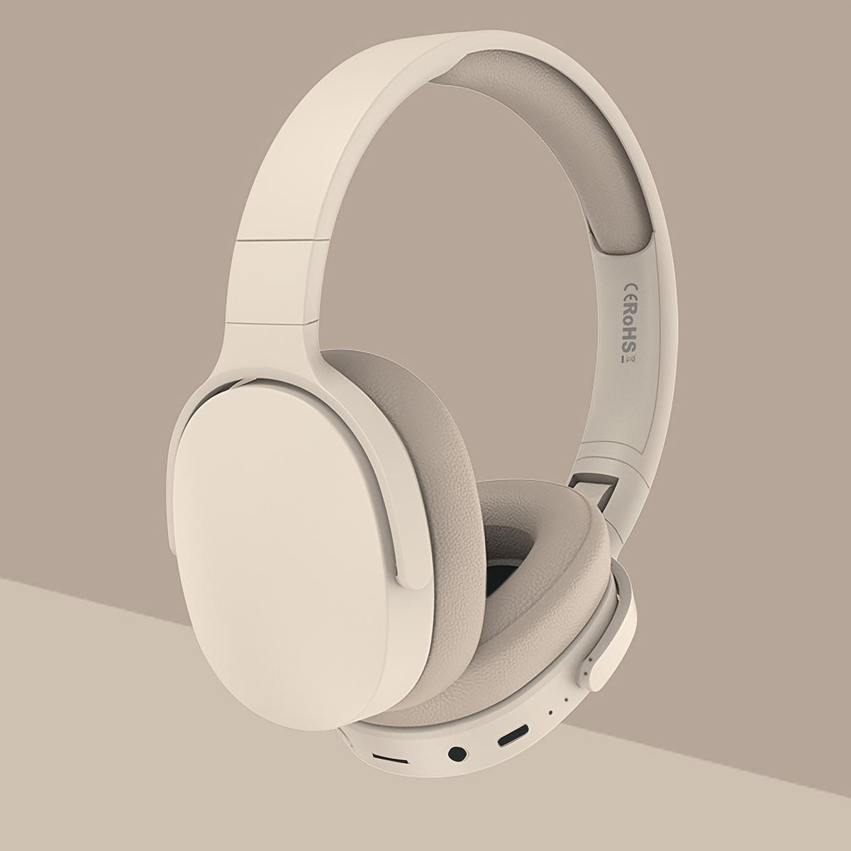 Faltbare Drahtlose Bluetooth 5.3 Kopfhörer 3D Stereo Headset Geräuschunterdrückung Musik Gaming Kopfhörer mit Mikrofon khaki