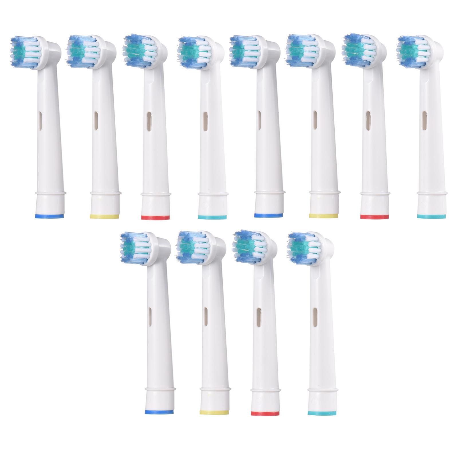 12 Stück elektrische Zahnbürstenköpfe, kompatibel mit Oral B elektrischen Zahnbürsten-Ersatzbürsten 12pcs
