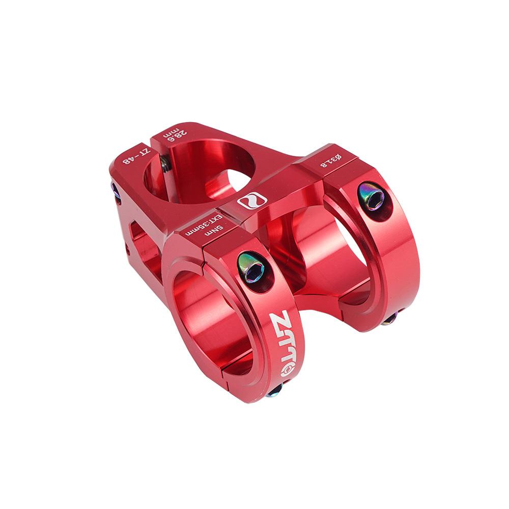 31,8*35mm Kurze MTB Vorbauten Fahrrad Aluminium Legierung Lenker Vorbau für Rennrad Mountainbike rot