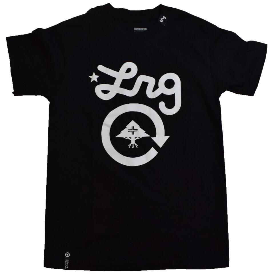 LRG Lifted Research Group Herren Logo Plus Schwarzes T-Shirt NWT S, L Unisex T-Shirt XXXL