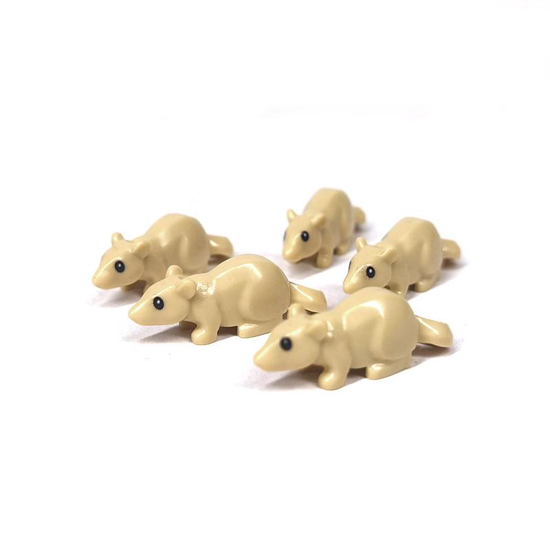 Niedliche Tiere Schlangen Mäuse Eichhörnchen Küken Figuren DO-IT-YOURSELF Bausteine Ziegel Spielzeug ideal für Kinder Kinder Geschenke Zusammenbauen Spielzeug