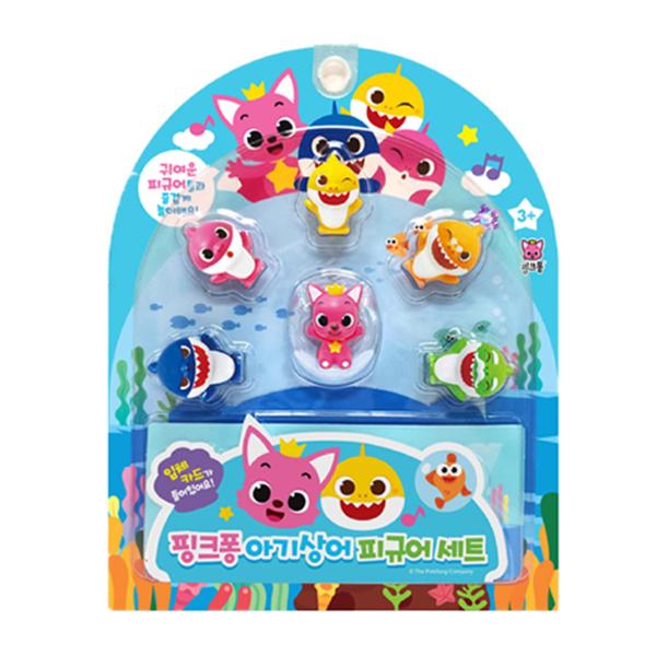 Pinkfong Baby Shark Fingerpuppe Spielen Gelb usw. Koreanisches Kinderspielzeug 2. Figure Set of 6