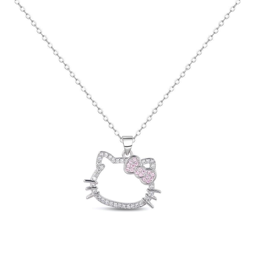 Diamantbesetzte Halskette, Modisch und Mädchenhaft, Perfekt für Studenten und beste Freunde, Schlüsselbein-Kette, Einzigartiges Design Pullover-Kette. One Size
