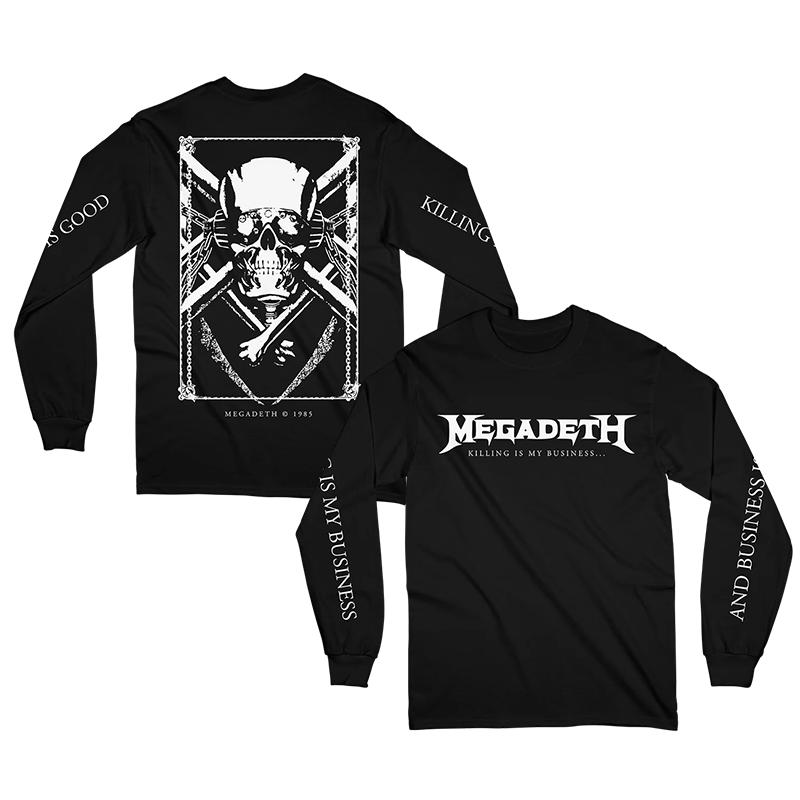 Heavy Metal Giganten kritisieren Metal Megadeth Punk Rock Amerikanisches Langarm-T-Shirt Herbst Herrenmode Oberteil 3XL gray
