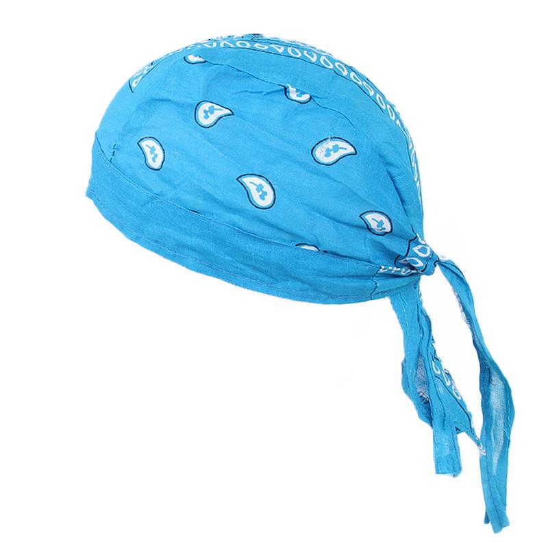 Outdoor Sport Radfahren Kappe Kopftuch Kühlen Stirnband MTB Fahrrad Kopf Schal Kappe Winddicht Frauen Männer Laufen Reiten Bandana Hut see-blaue