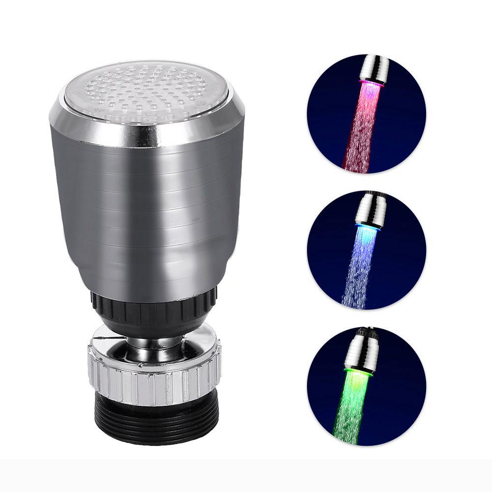 Farben für Küche, Badezimmer, leuchtende Wasserhahn-Düse, Wasserhahn, LED-Wasserhahn-Auslauf-Zubehör RGB Color