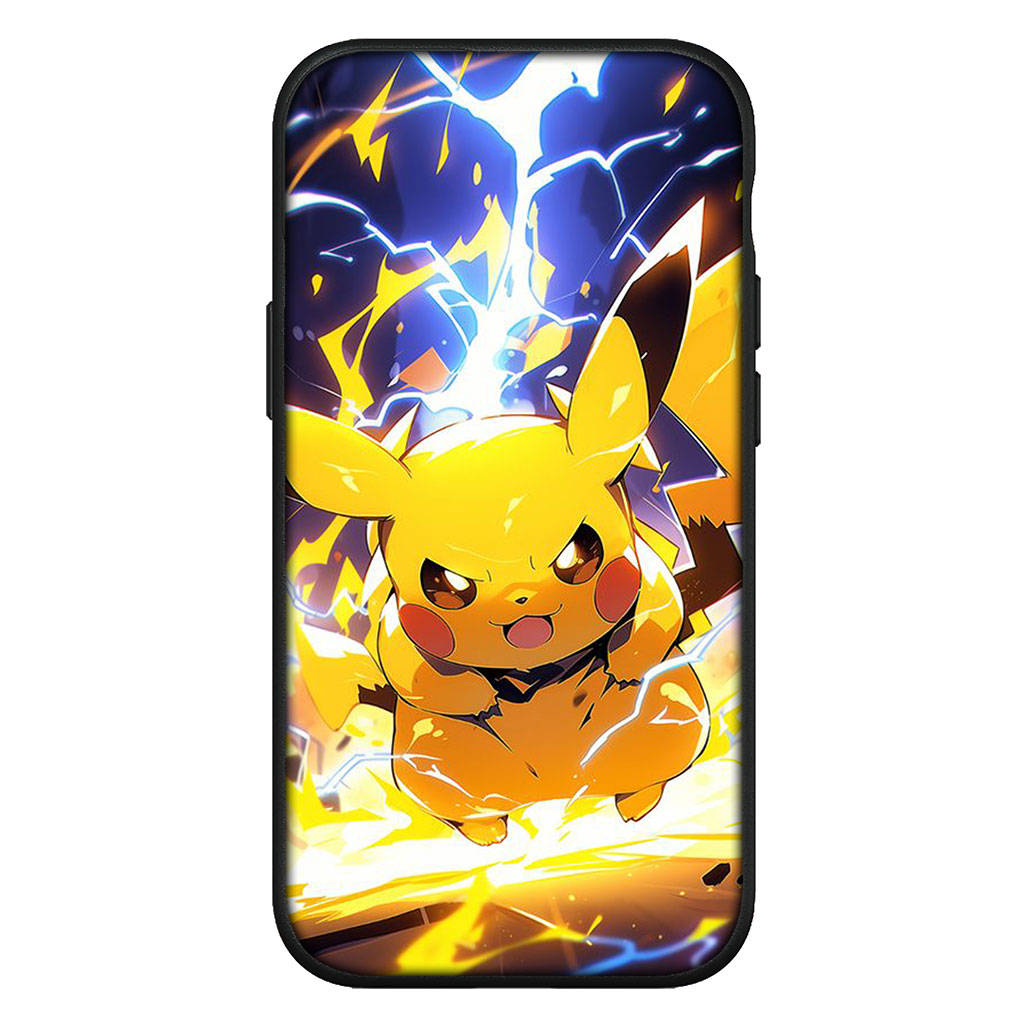 Hülle für iPhone 16 15 14 Xiaomi Redmi Note 13 12 11 Pro Max X 10 8 9 XR Samsung Galaxy S24 S23 A15 13C OPPO Huawei Pokemon Mew Pikachu Zwei Handyhülle for Samsung Galaxy S7 Edge natur