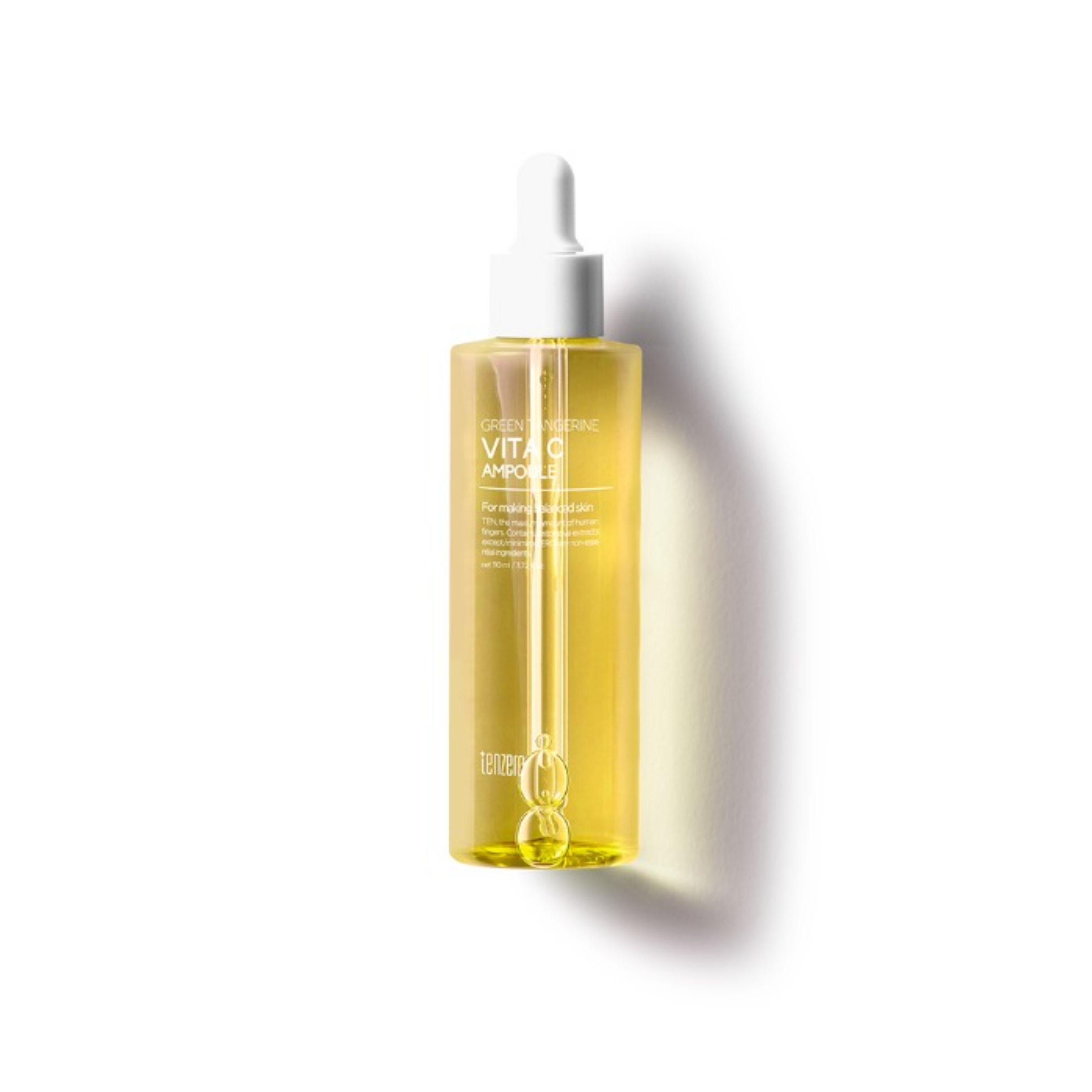 TENZERO Ampulle 110ml (Wählen Sie 1: Grüne Mandarine Vita C / Relief CICA / Feuchtigkeit Kollagen) Green Tangerine Vita C Ampoule