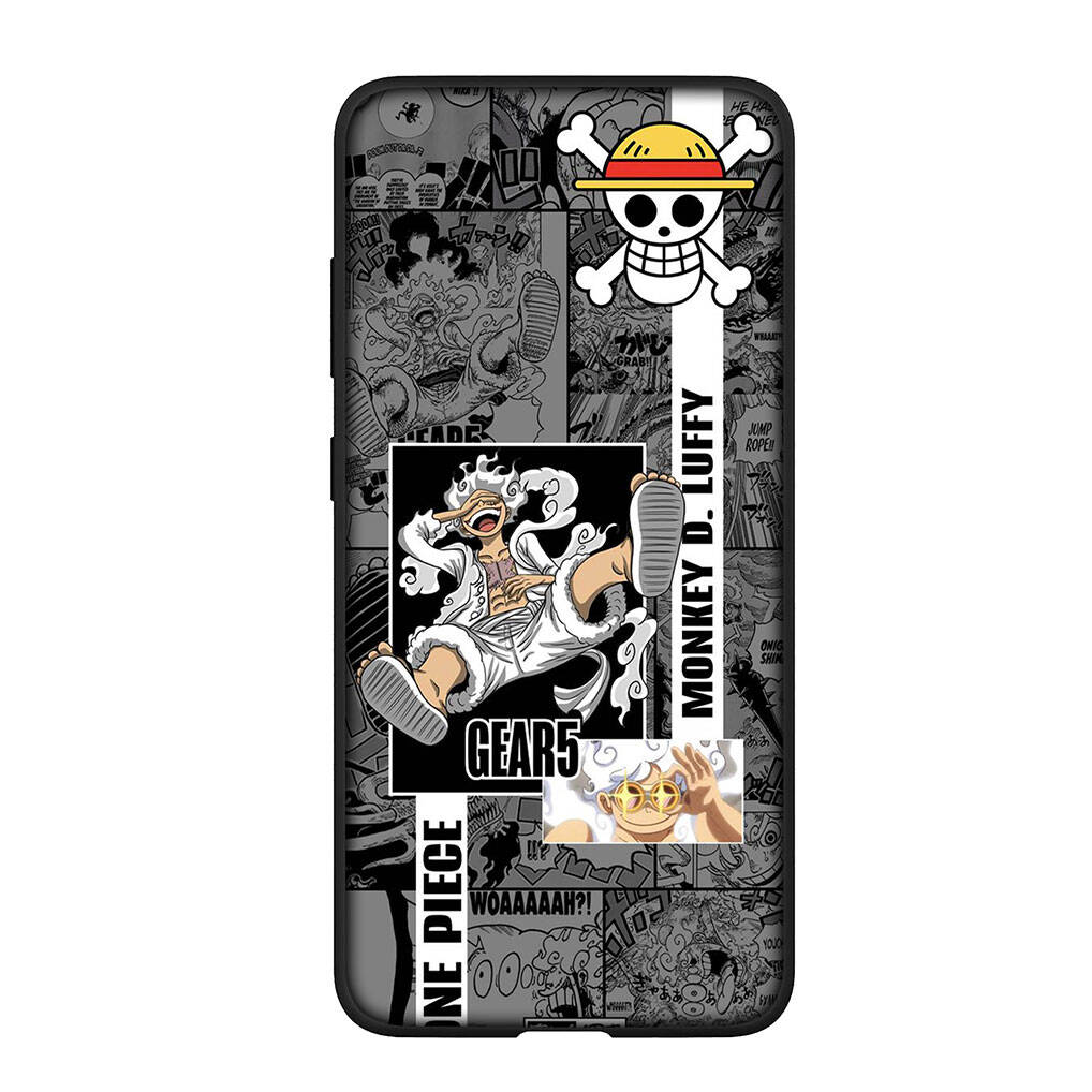 für Samsung Galaxy S25 S24 S23 iPhone 17 16 15 Xiaomi Redmi Note 14 13 12 11 Plus Pro Max XR A57 Handyhülle Anime Luffy Gear 5 One Piece OPPO Huawei for Samsung Galaxy S10 Lite rehbraun