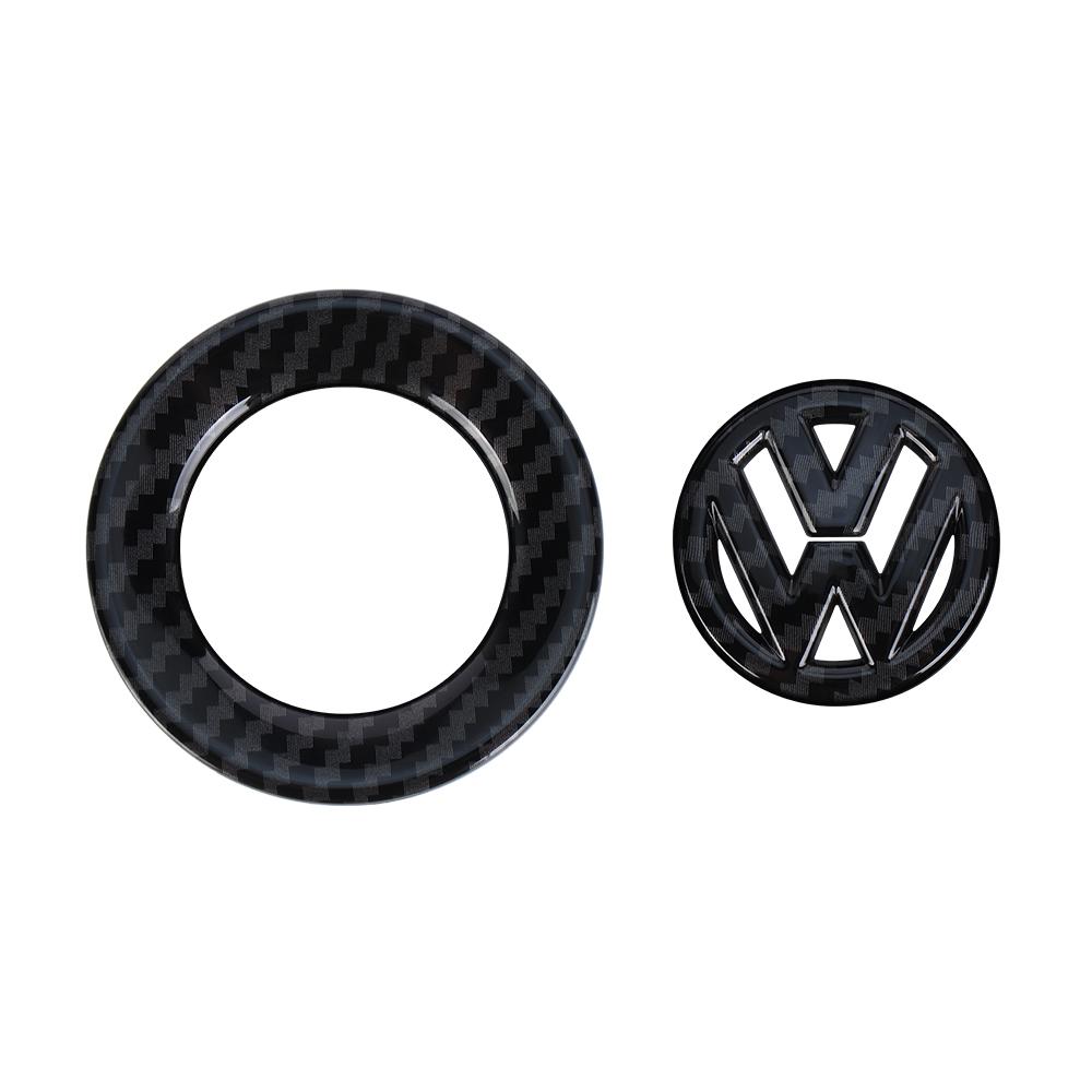 Für VW Volkswagen Jetta MK5 Golf Auto ABS Kunststoff Lenkrad Logo Kreis Zieraufkleber für VW Golf Polo Jetta Touran Mk6 Tigua 1pc for VW