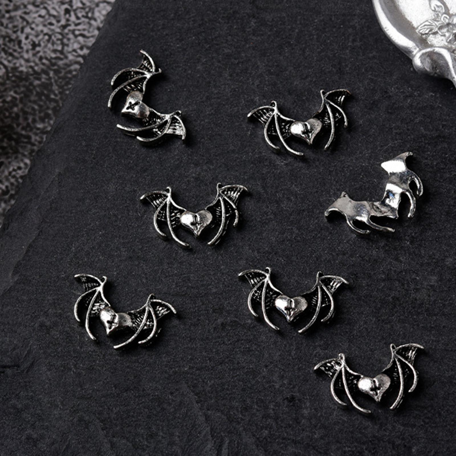 10 Teile/los Vintage Totenkopf Herz Nagel Charms Nail art Dekoration Metall Nagel DIY Maniküre Zubehör Nagel Dekoration 2