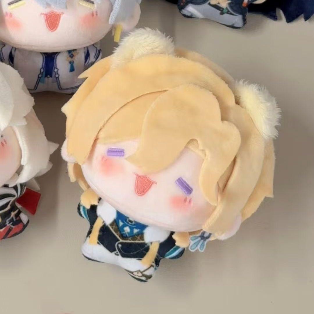 10cm Honkai Star Rail Aventurine Klinge Danheng Plüschtier Stofftiere Jingyuan Plüschpuppe Anhänger Schlüsselanhänger Weihnachtsgeschenke beige