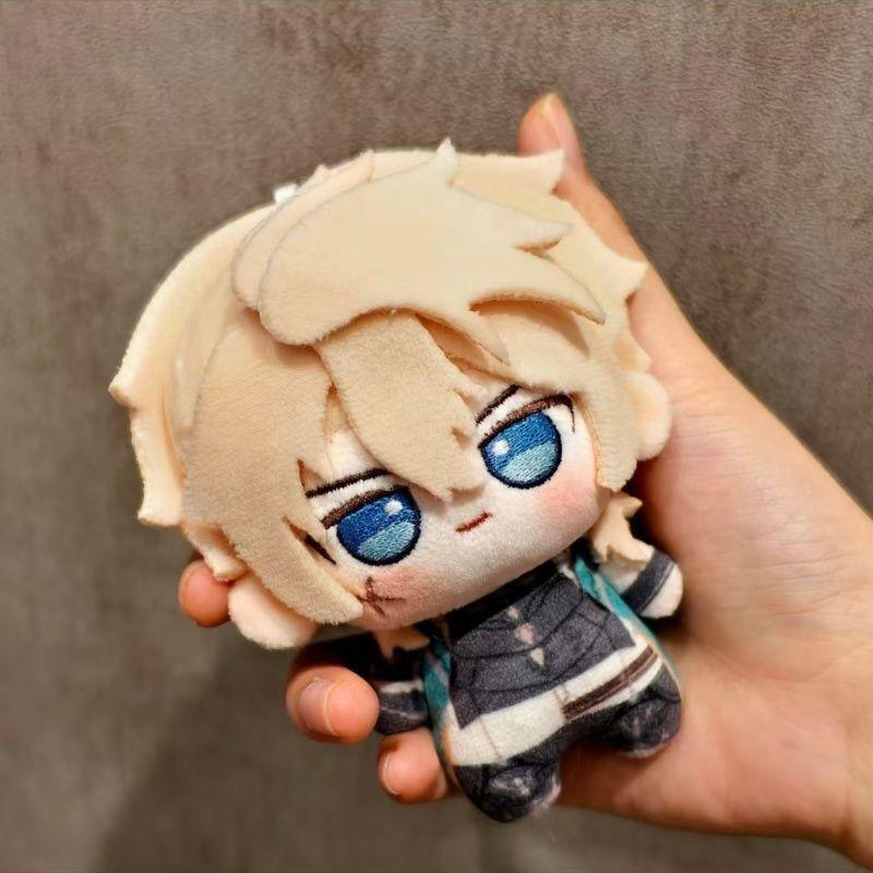 10cm Genshin Impact Illuga Varka Flins Plüschtier Stoffpuppe Spielzeug Illuga Plüsch Anhänger Schlüsselanhänger Puppe Geburtstags-Weihnachtsgeschenke