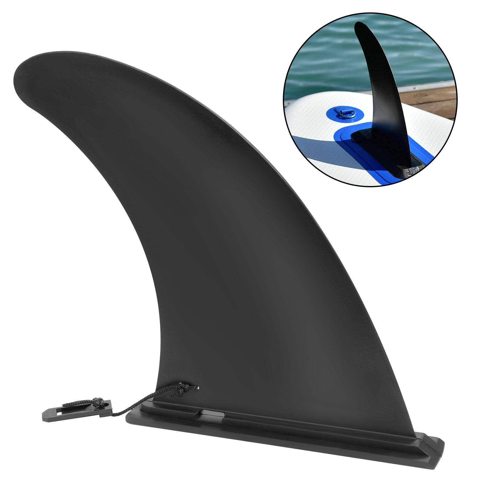 Surfbrett Sup Finne Schwarz Abnehmbar Universal Sup Finne Kunststoff Paddle Board Finne Sup one size