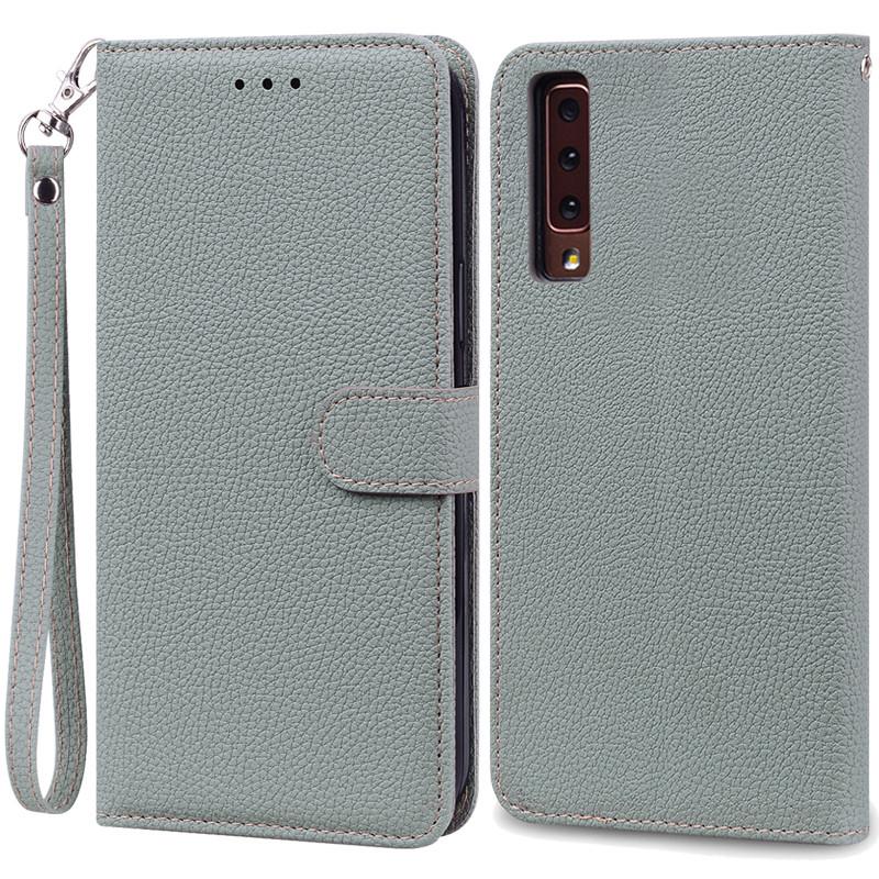 Für Samsung Galaxy A7 2018 Hülle Galaxy A 7 2018 Hülle Luxus Leder Flip Case Für Samsung Galaxy A7 2018 SM-A750F Handyhüllen Samsung A7 2018 A750