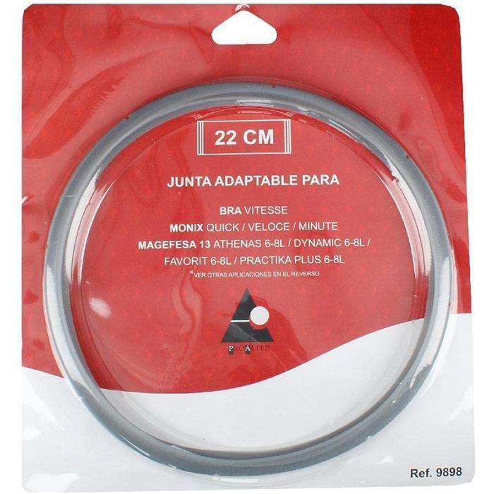 Deckeldichtung - Monix - San Ignacio - 22 cm - Kompatibel mit mehreren Marken - Rot rot