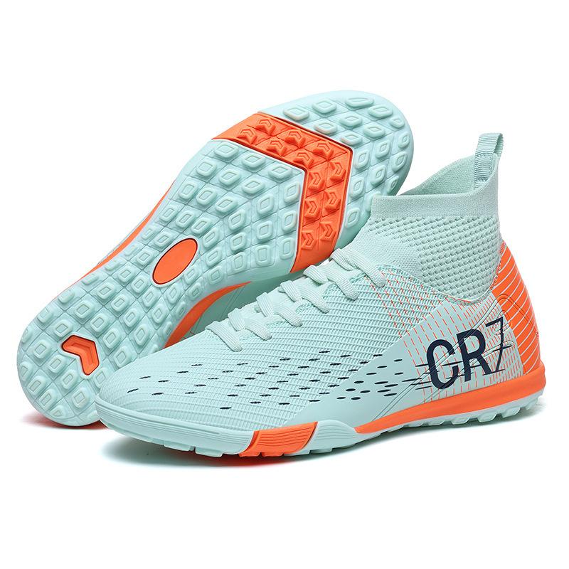 Hohe Cr7 Fußballschuhe Verschleißfeste Lange Nägel TPU Gebrochene Nägel Tr Fußballschuhe 44