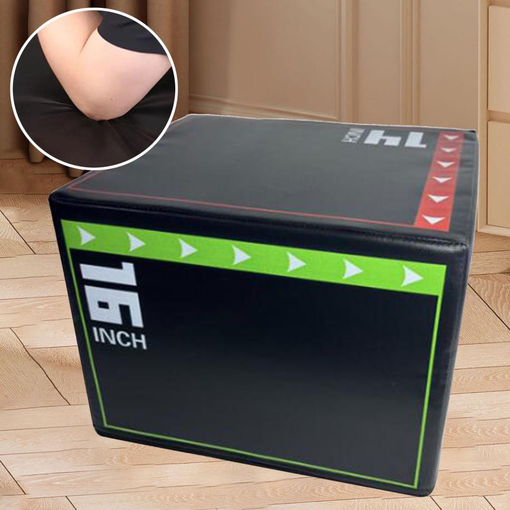 Sprungbox Agility Box Fitness Plyometrisch Plyo Box 3 in 1 für Ausfallschritte Heim-Fitnessstudio Konditionstraining, 40cmx30cmx35cm 40cmx30cmx35cm
