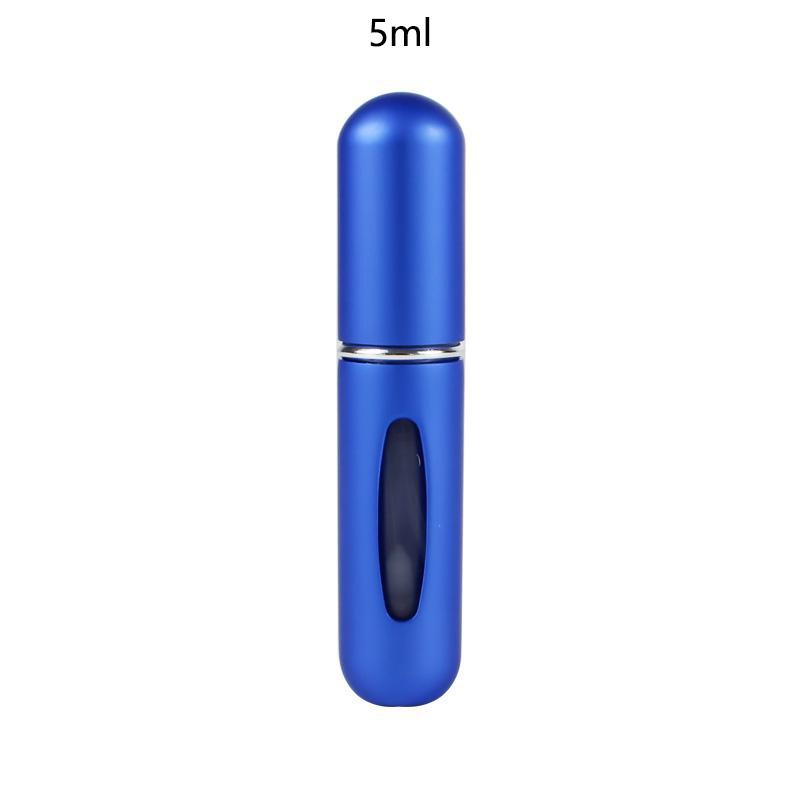 5 ml Parfüm-Sprühflasche für unterwegs, tragbar, nachfüllbar, Parfüm-Zerstäuber, leere kosmetische Parfüm-Flasche 5ml blau