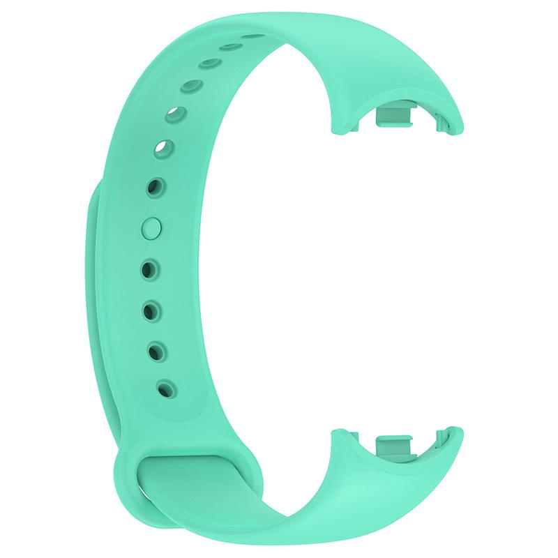 Weiches Silikon-Armband, Ersatz für Xiaomi Mi Band 8, 7, 6, 5, 4, 3, Armband, Smart-Armband, Ersatzzubehör For Mi Band 8 cyanblau