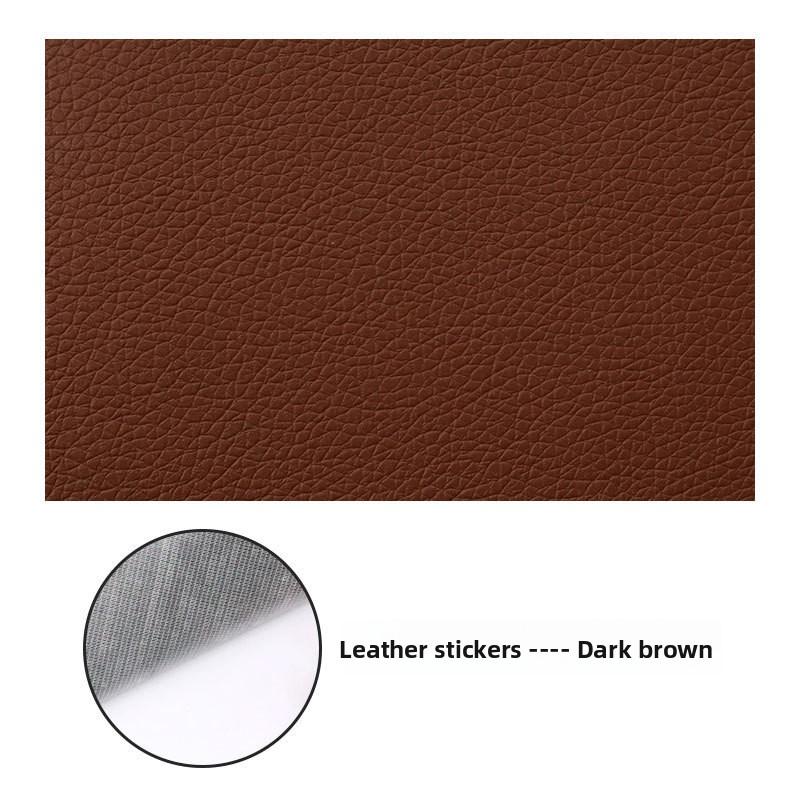Selbstklebender Reparaturflicken aus Kunstleder in großer Größe für Sofa, Autositz, Motorradsitz, Kopfteil 20*30 dunkel kaffee