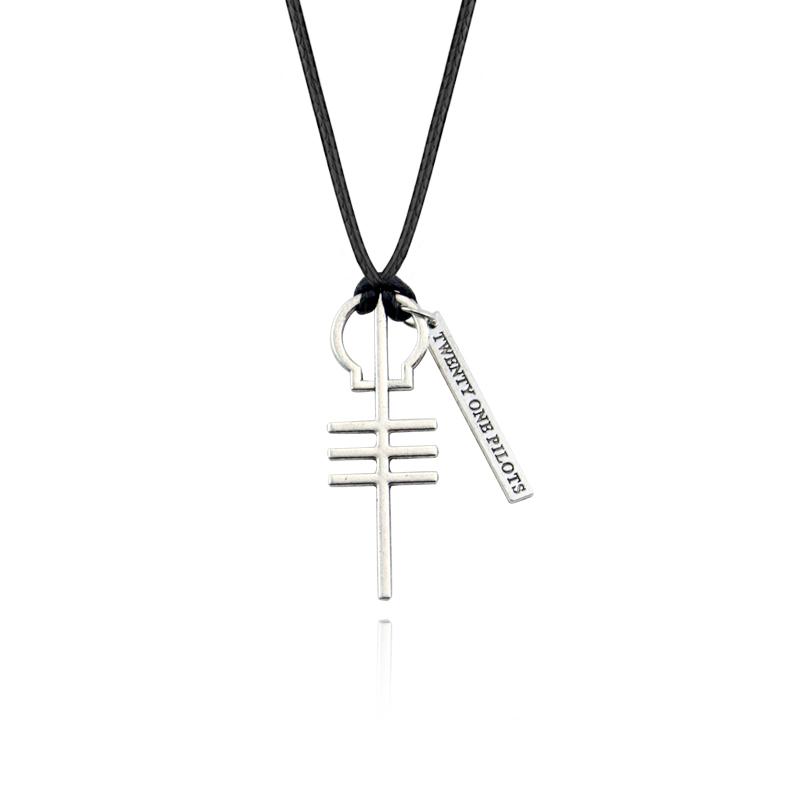 Twenty One Pilots Halskette Erinnerungsgeschenk Silberlegierung Halskette Dekoration Herren Bestes Geschenk