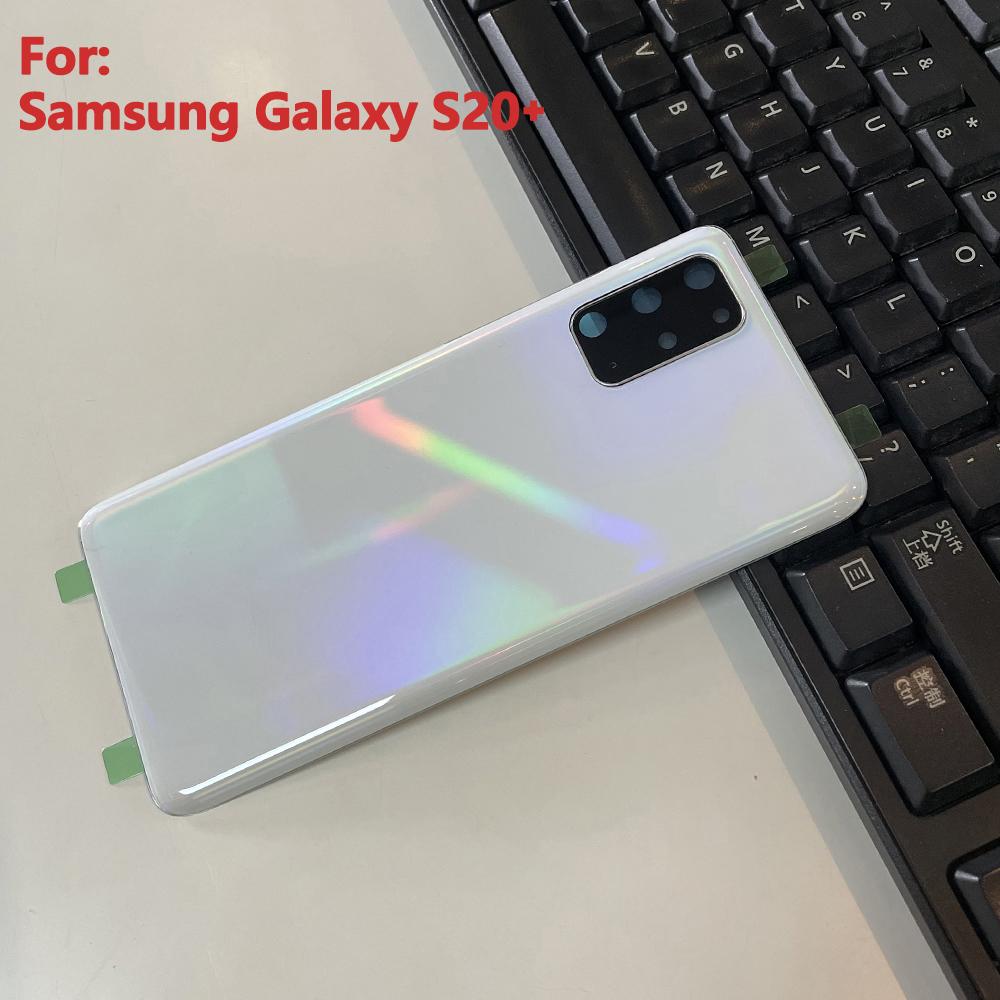 Rückseitige Abdeckungen Akkudeckel Gehäuse Für Samsung Galaxy S20 S20 Plus S20+ Rückseitige Glasabdeckung For S20 Plus weiß