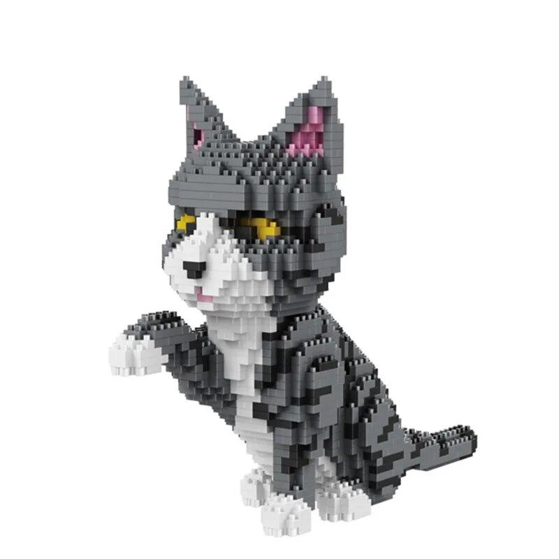 Mini Blöcke Cartoon Bausteine Katze Montage Spielzeug Für Kinder Juguetes PET Tier Modell Kinder Geschenk Mädchen Geschenk Weihnachten 16036