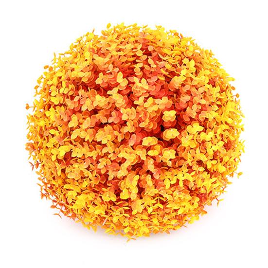 Simulierte Gras Ball Faux Topiary Anlage Ball Realistische Künstliche Anlage Bälle für 25cm orange