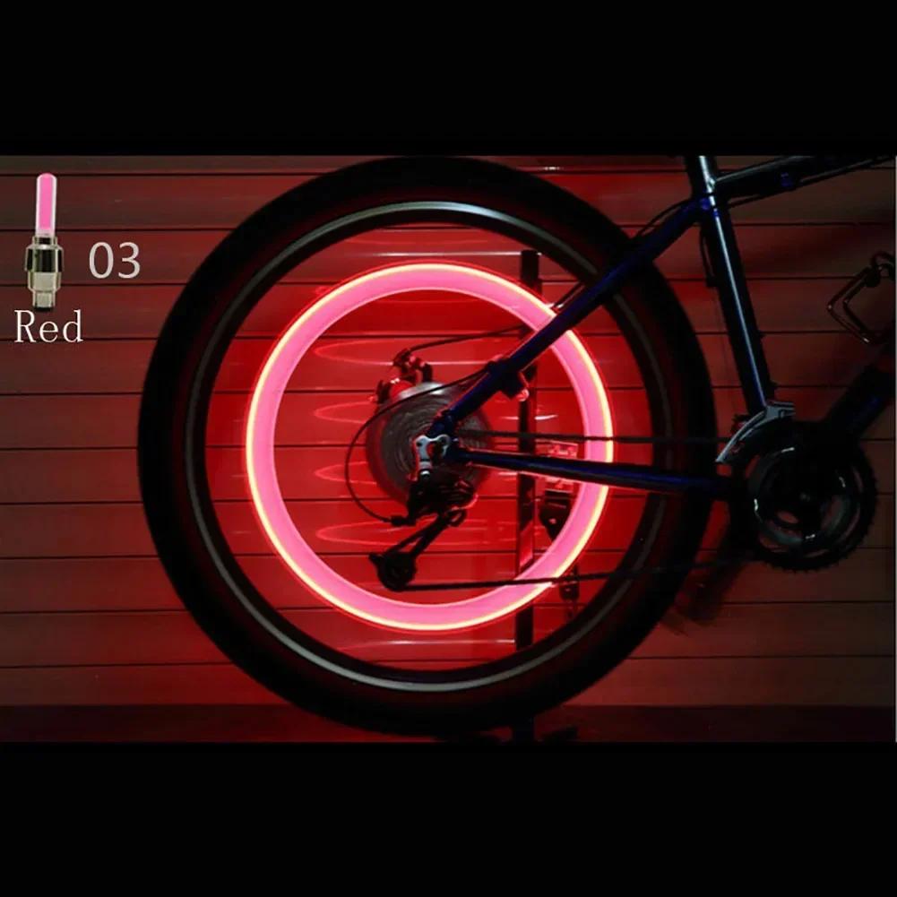 2 Stück Fahrradlichter Bewegungssensor LED-Leuchten mit Batterien für Rennrad MTB Mountainbike Reifen Reifen Ventilkappe Fahrradzubehör