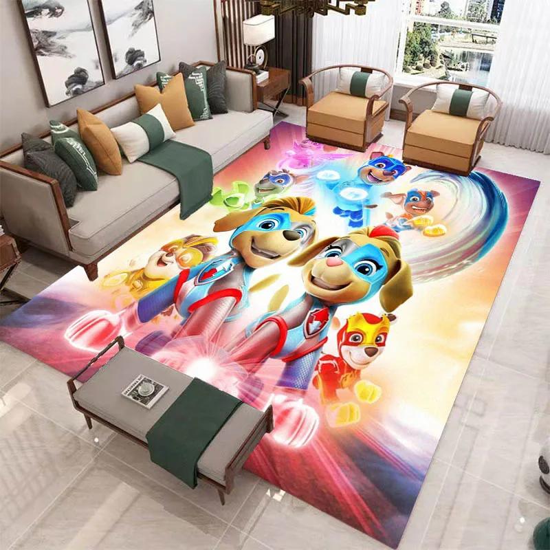 3D Cartoon PAW P-Patrol bedruckter Teppich Wohnzimmer Schlafzimmer Teppich Rutschfester Teppich Zuhause Schlafzimmer Dekoration Läufer Geburtstag Geschenk 160x200cm