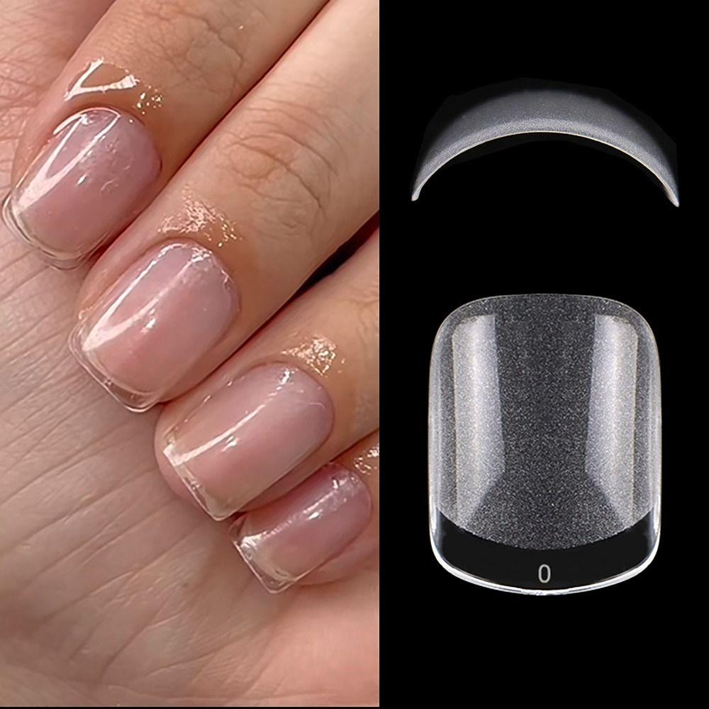 240 Stück/Box vorgeformte Gel-Nagel-Tips, extra kurz, zum Aufdrücken der Nägel, künstliche Nagel-Tips, kleines Nagelbett SQUARE SHAPE