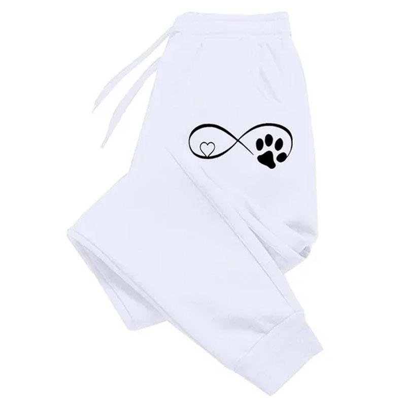 Neue Mode Gedruckt Lange Hosen Hosen Frauen Sport Hosen Lose Fleece Einfarbig Lange Hosen Outdoor Jogging Hosen XXL weiß