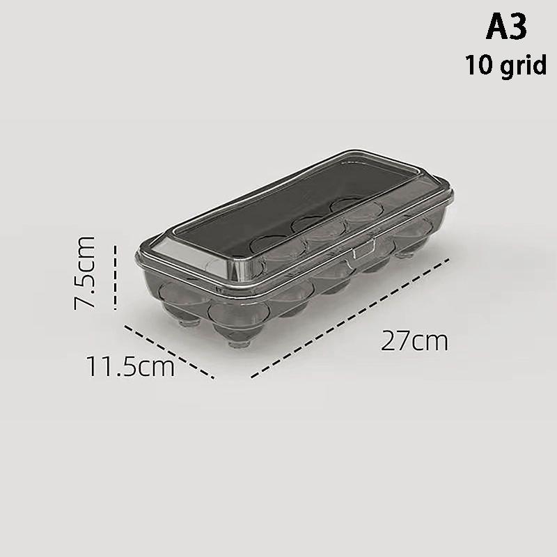 10/15 Grids Eier Lagerung Box Kunststoff Transparent Tragbare Ei Frischhalten Fall Kühlschrank Lagerung Container Küche Werkzeug 27*11.5*7.5cm