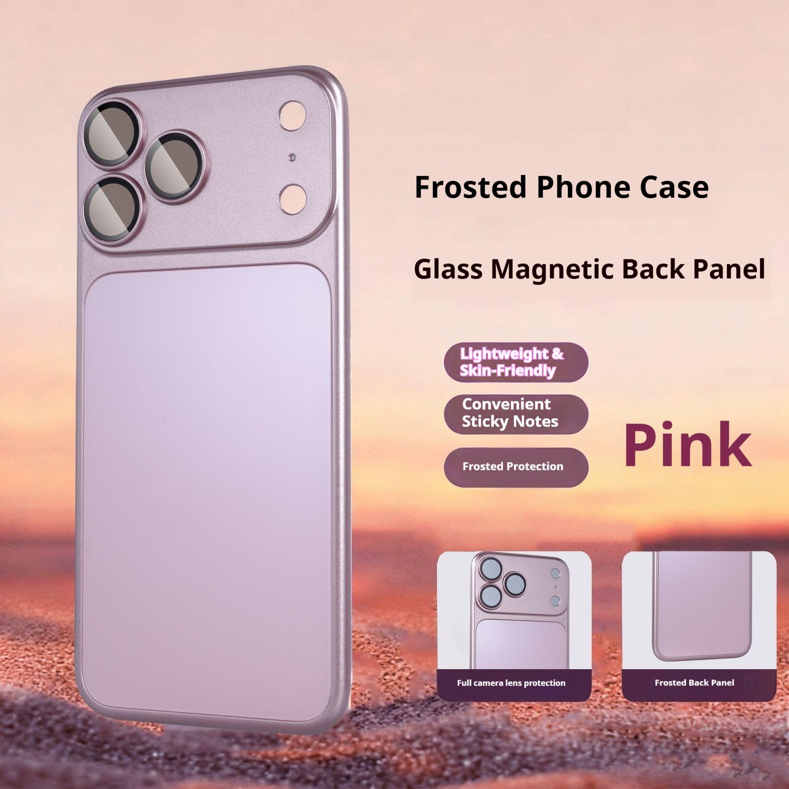 Sofortiges Upgrade auf iPhone 17 Pro Max für iPhone 16 15 14 13 12 Pro Max Original Dünner Mattierter AG Rückseiten-Aufkleber Kamera Schutz Hülle iPhone17 Pro Max rosa