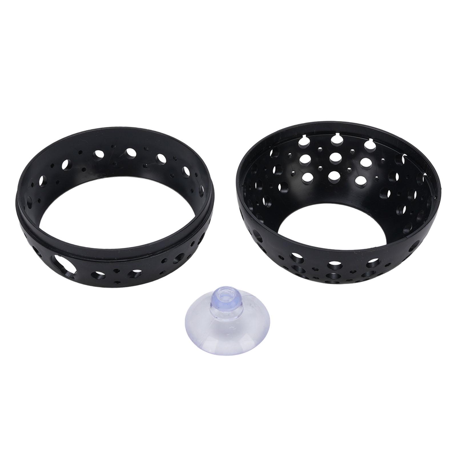 Aquarium Fisch Lounge Höhle Aquarium Dekoration Betta Fisch Unterschlupf Haus mit Saugnapf für Garnelen schwarz