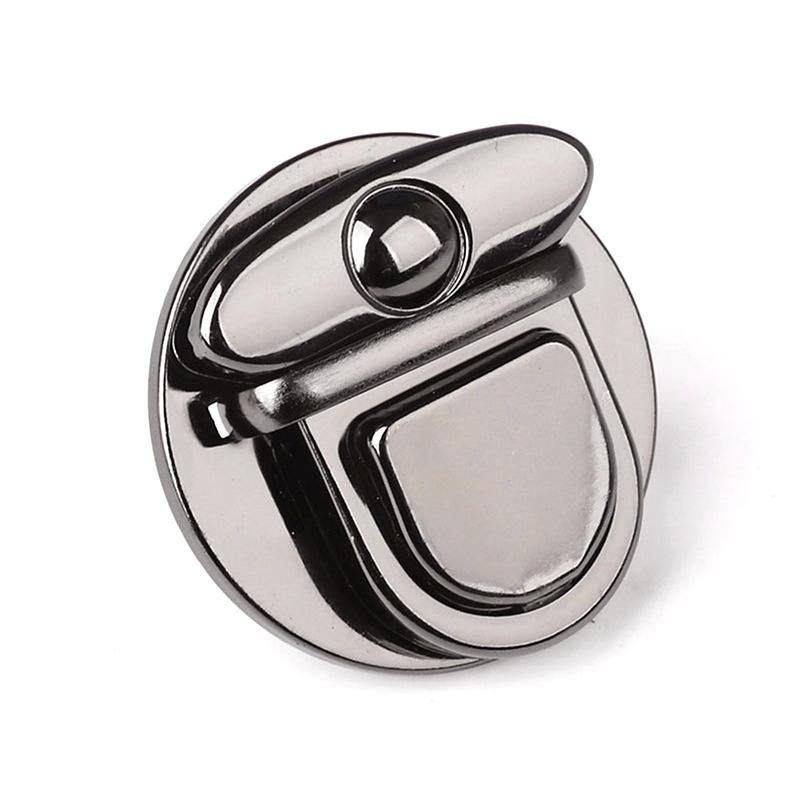 Metallverschluss für Taschen, Schnallenverschluss für Handtaschen, Umhängetaschen, Geldbörsen-Zubehör schwarz