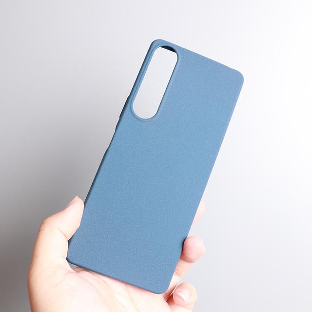 Für Sony Xperia 5 10 V Fall Silm Matte Standstone Weiche Rückseitige Abdeckung für Xperia 10 1 III II Ace 1 5 10 IV Silikon Fall for Xperia 5 III blau