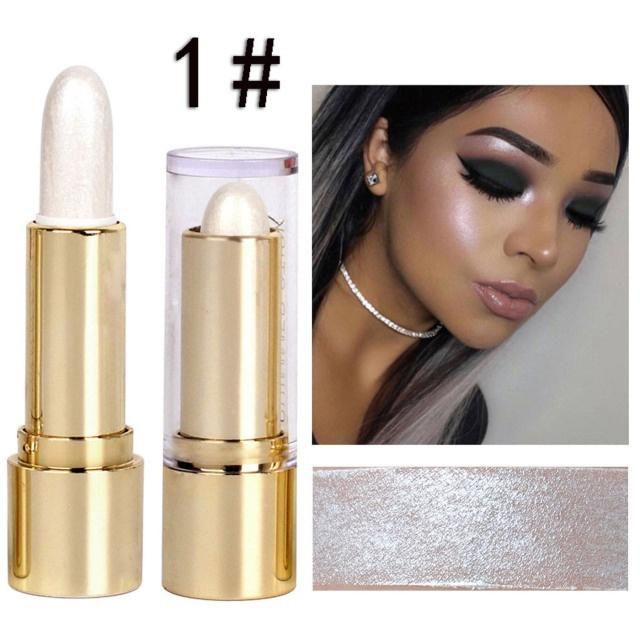 3D-Gesichtsaufhellungs-Highlighter-Stick Kosmetik Gesichtskonturierung Glitter Highlighter Stick Concealer Makeup Tool 1#