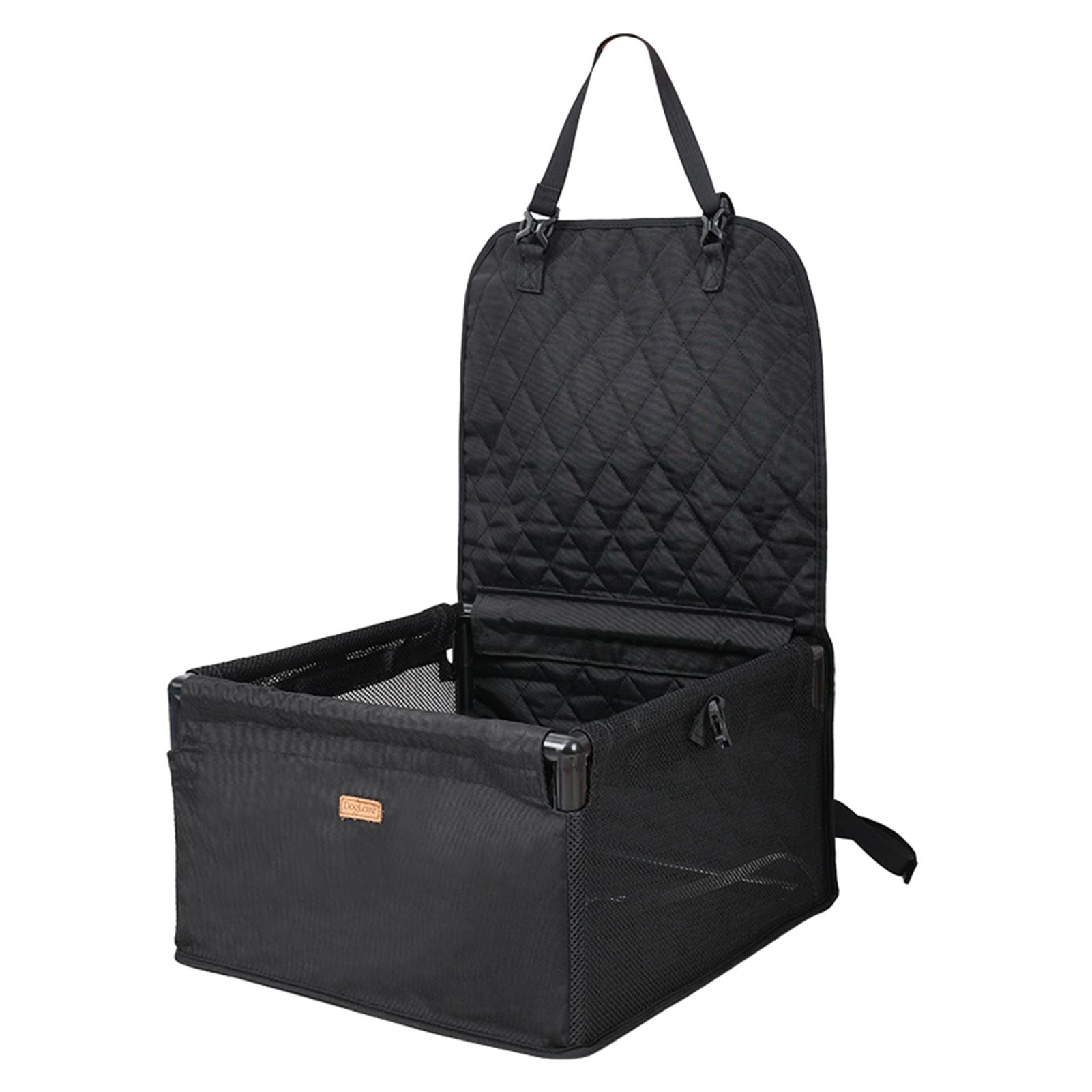 Haustier-Autositz, Hundebett, wasserdichtes Design, Haustier-Sofa für Autos, atmungsaktives Netz, Haustier-Automatte, Sicherheitssitz schwarz