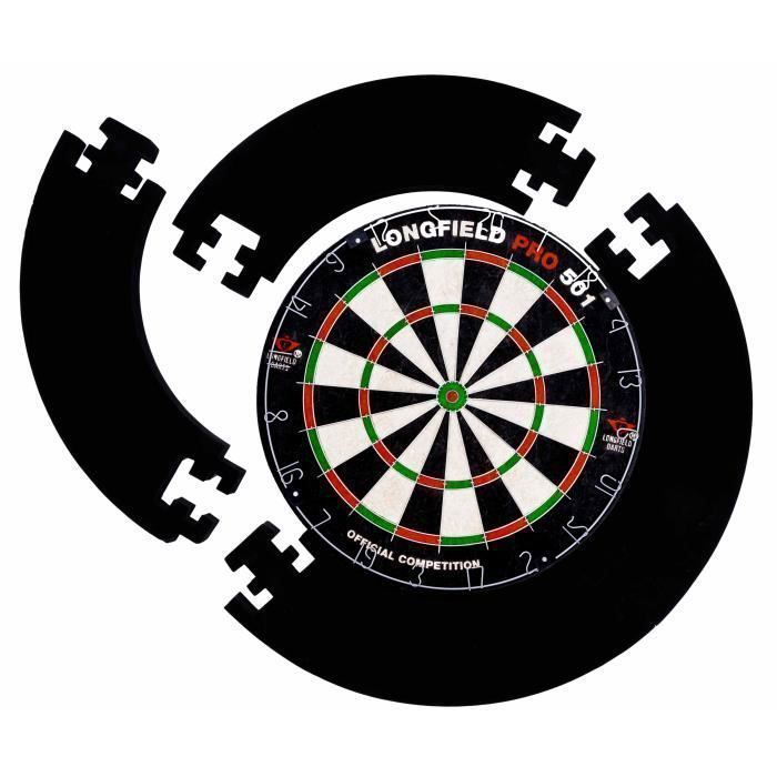 ENGELHART Dartboard Surround Schutzring in Standardgröße – 27 mm dick – Schwarz