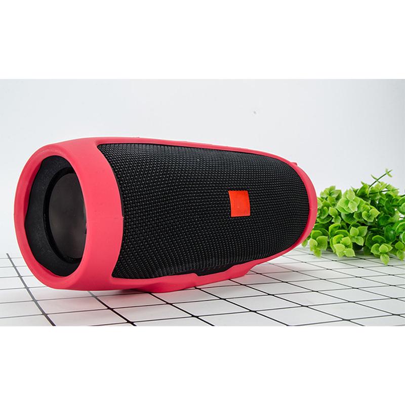 Weiche Silikonhülle Stoßfest Wasserdicht Schutzhülle für JBL Charge3 Bluetooth-Lautsprecher rot