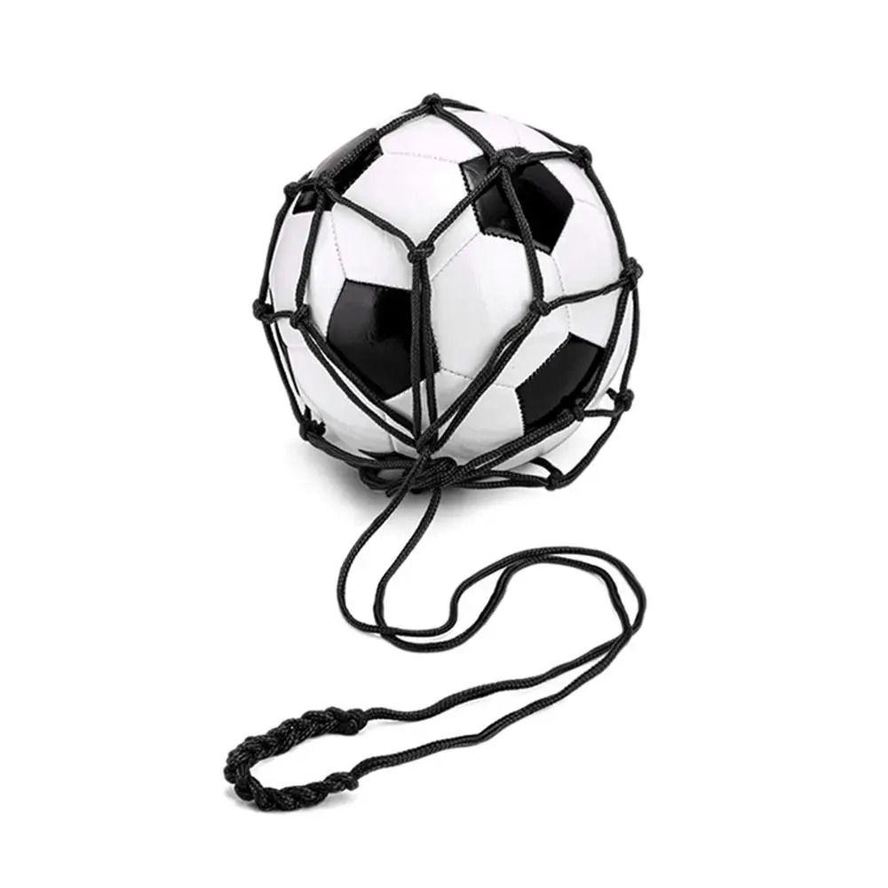 Fußball-Zubehör, Fußball-Kick-Trainer, Netztasche, Trainingszubehör schwarz