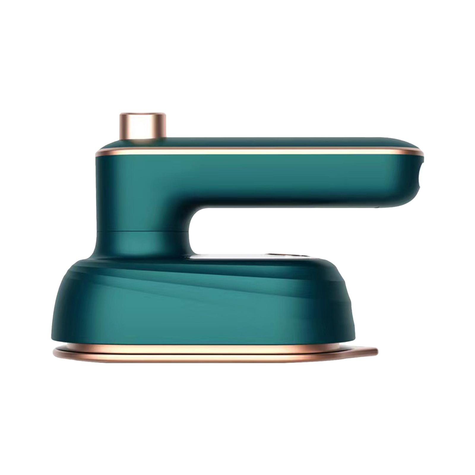 Tragbares Hand-Dampfbügeleisen, Mini-Reisebügeleisen, Stoff-Kleidungsbügeleisen, zum Aufhängen, Bügeln, Falten entfernen, leichter Dampfgarer für Zuhause, Büro, Reisen JP Plug dunkelgrüne