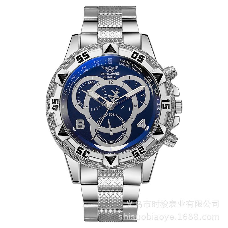 Neue Design Mode Männer Business Uhren Luxus Edelstahl Männer Quarz Armbanduhren Top Marke Männlichen Uhr schwarz/silber