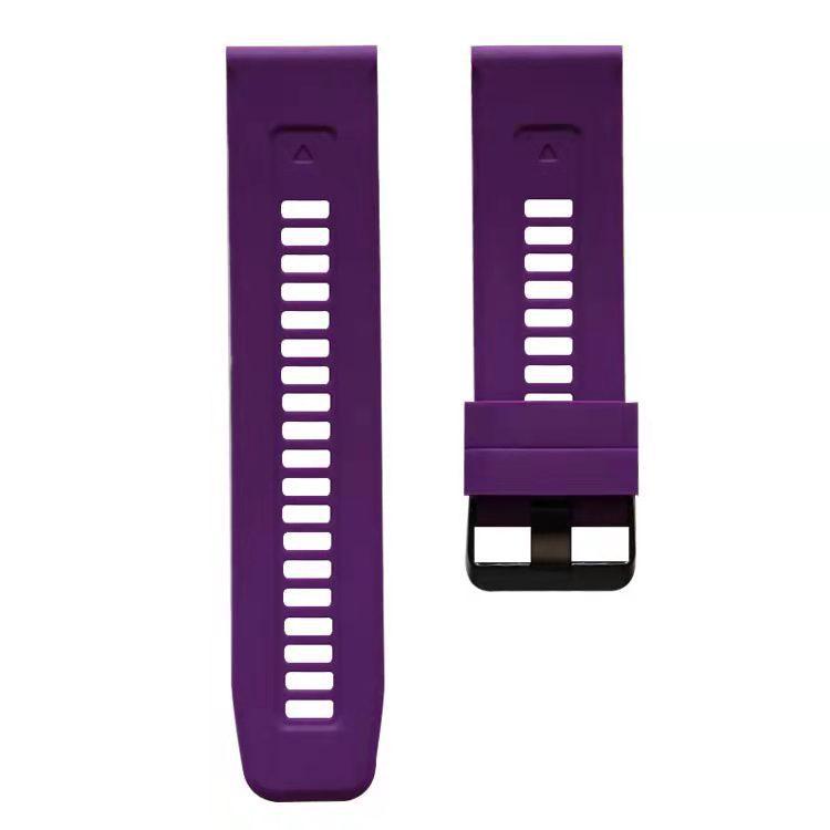 QuickFit 22mm 26mm Armband für Garmin Epix Gen 2 Silikonband für Garmin Fenix ​​7 7X 5Plus 6XPro Enduro 2 Armband Armband 22mm violett